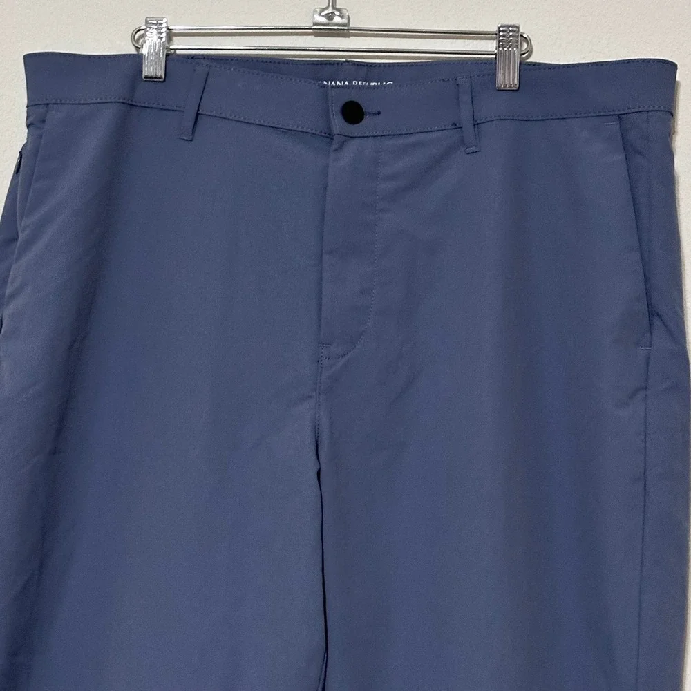 Banana Republic Men's Performance Golf Pants Dress Pants Sporty Slate Blue 38x34
